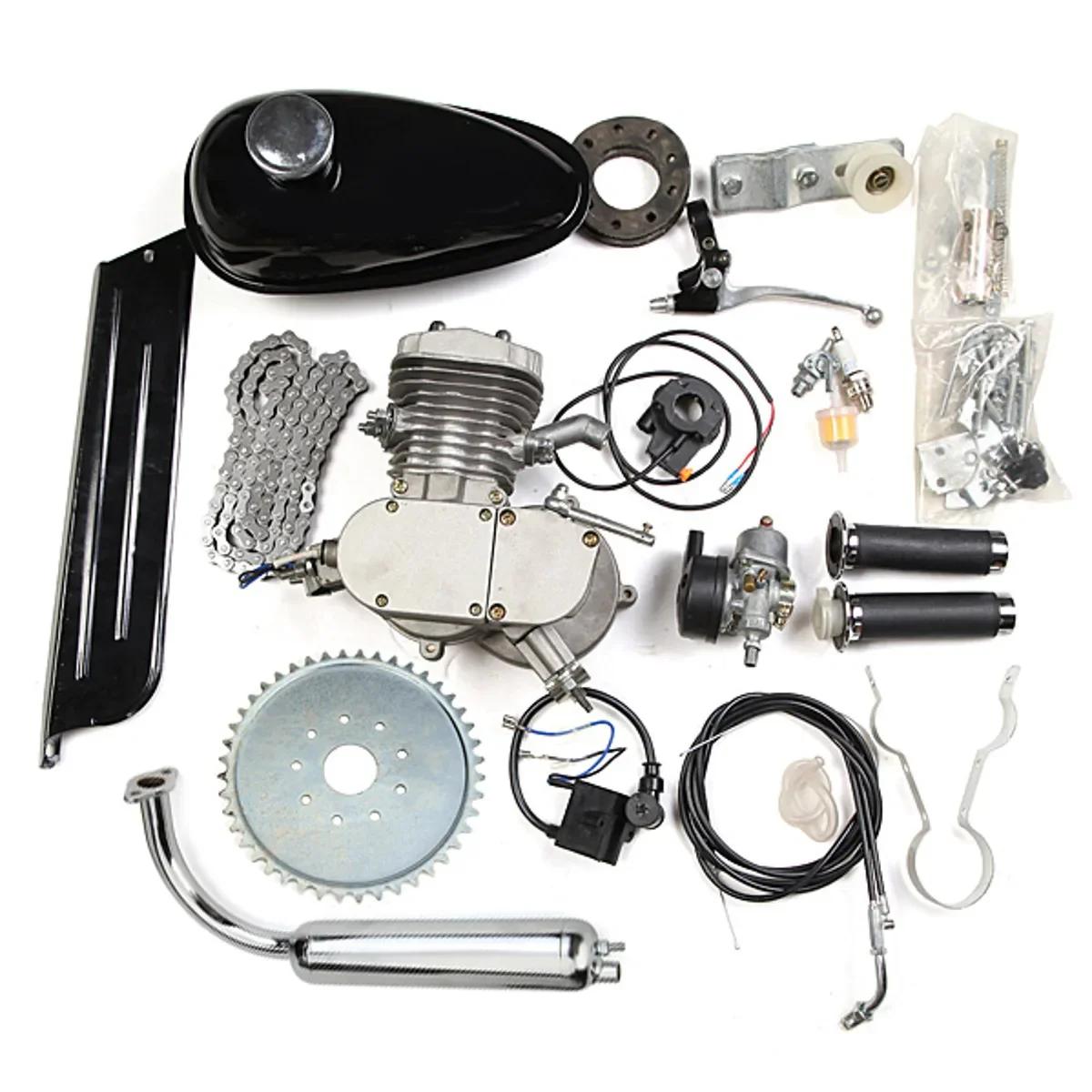 DIY 전기 자전거용 가스 엔진 키트, 2 스트로크 모터 바이크 엔진, 더트 포켓 바이크, 완전한 엔진 키트, 60cc, 80cc